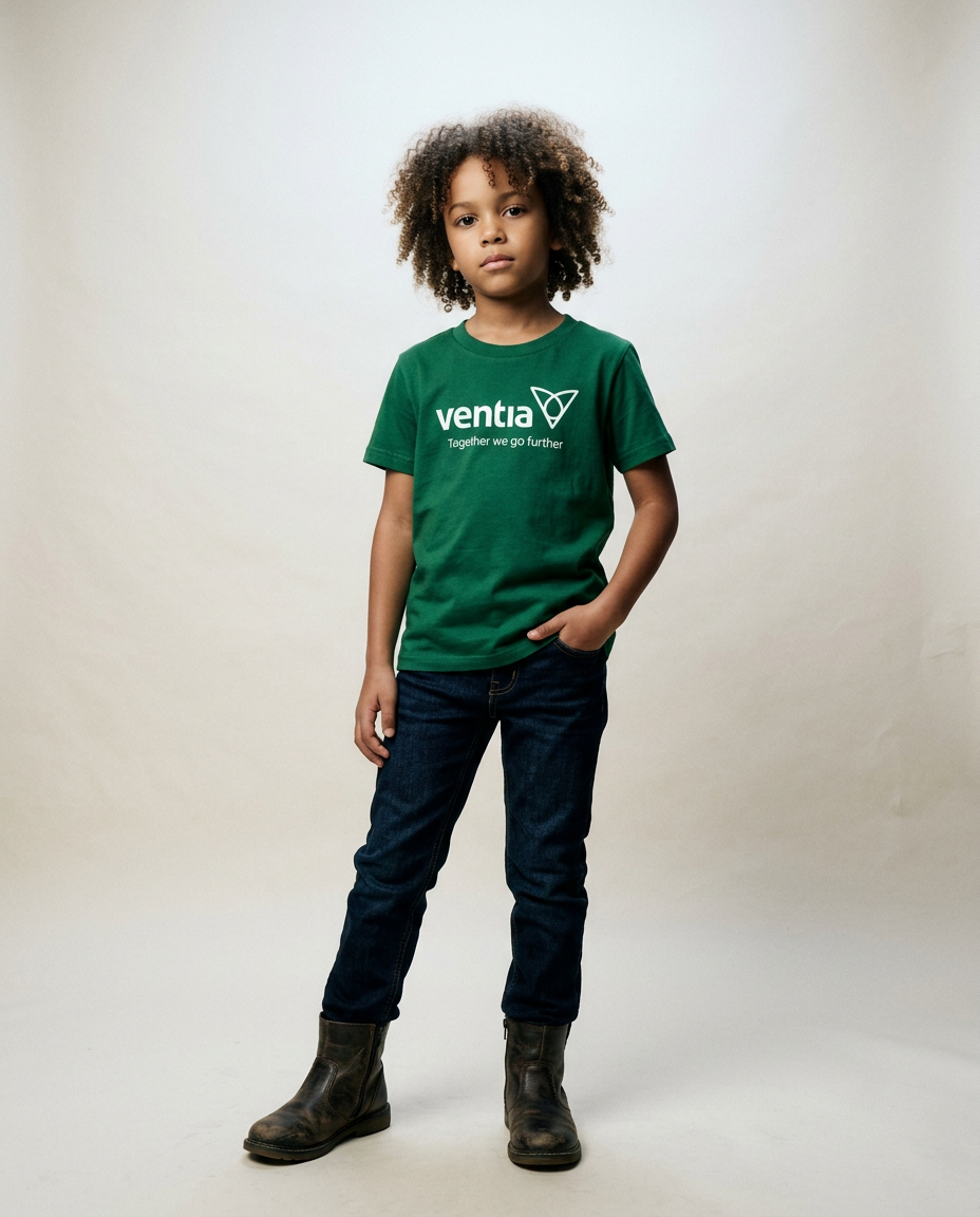 Kids Signature Green Tee