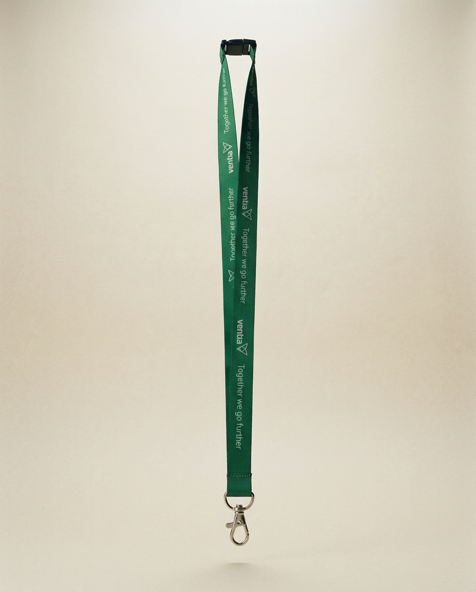 Ventia Signature Green Lanyard