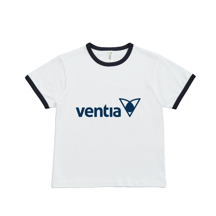 Kids Tee White/Navy
