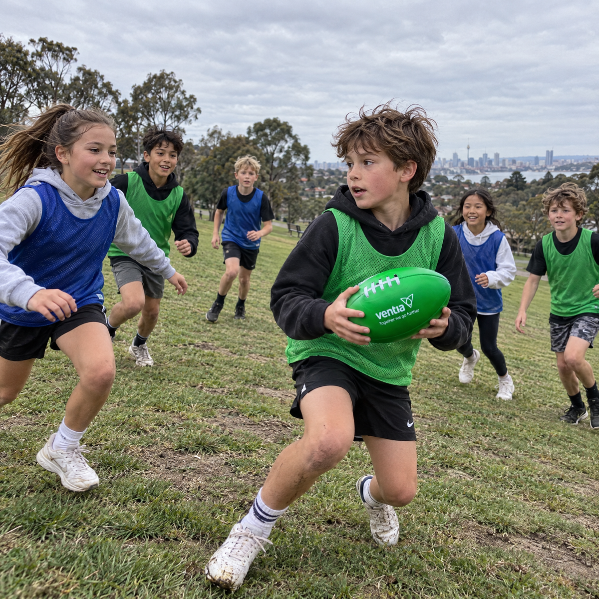 Ventia Signature Green AFL Ball