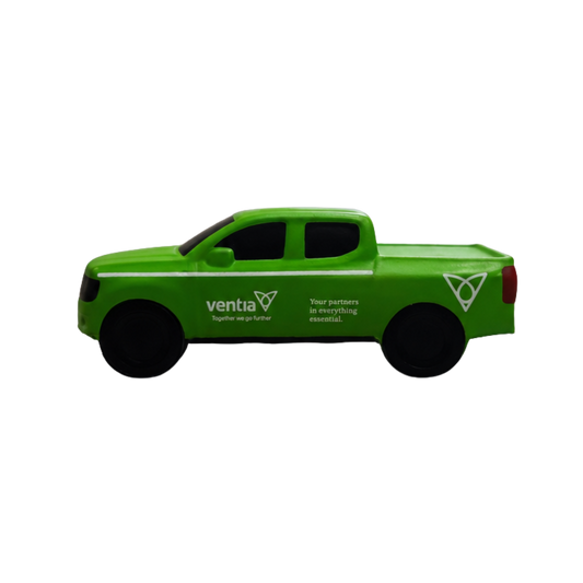 "Green machine" stress toy car