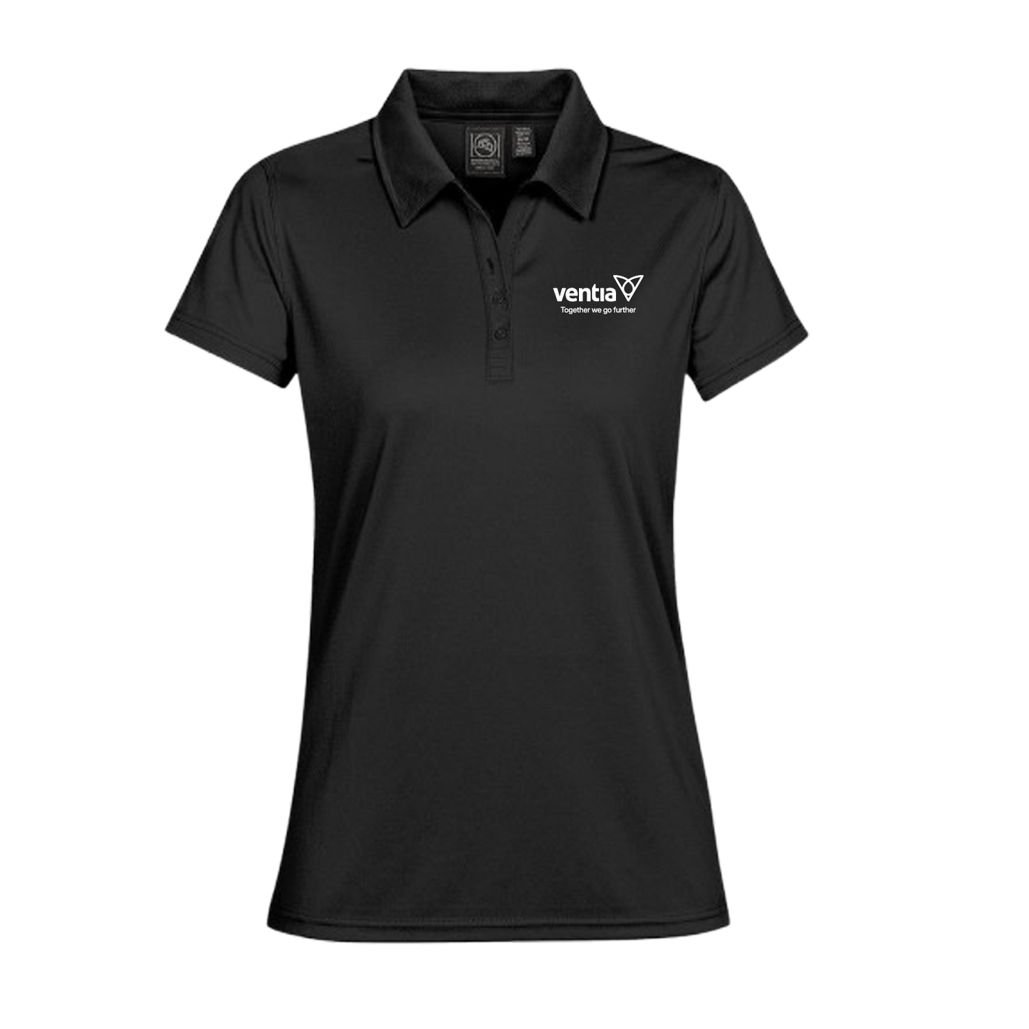 Ladies Sports Polo Aus Black