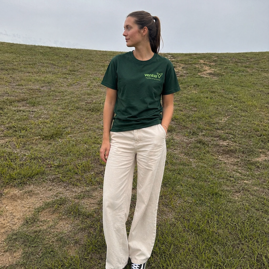 Ladies Deep Green Tee