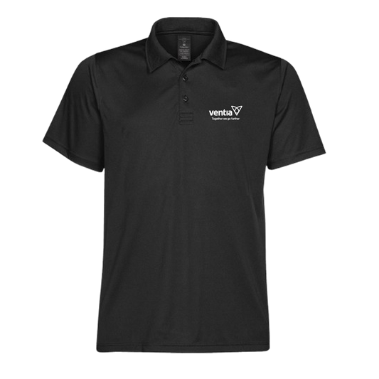 Mens Sports Polo Aus Black