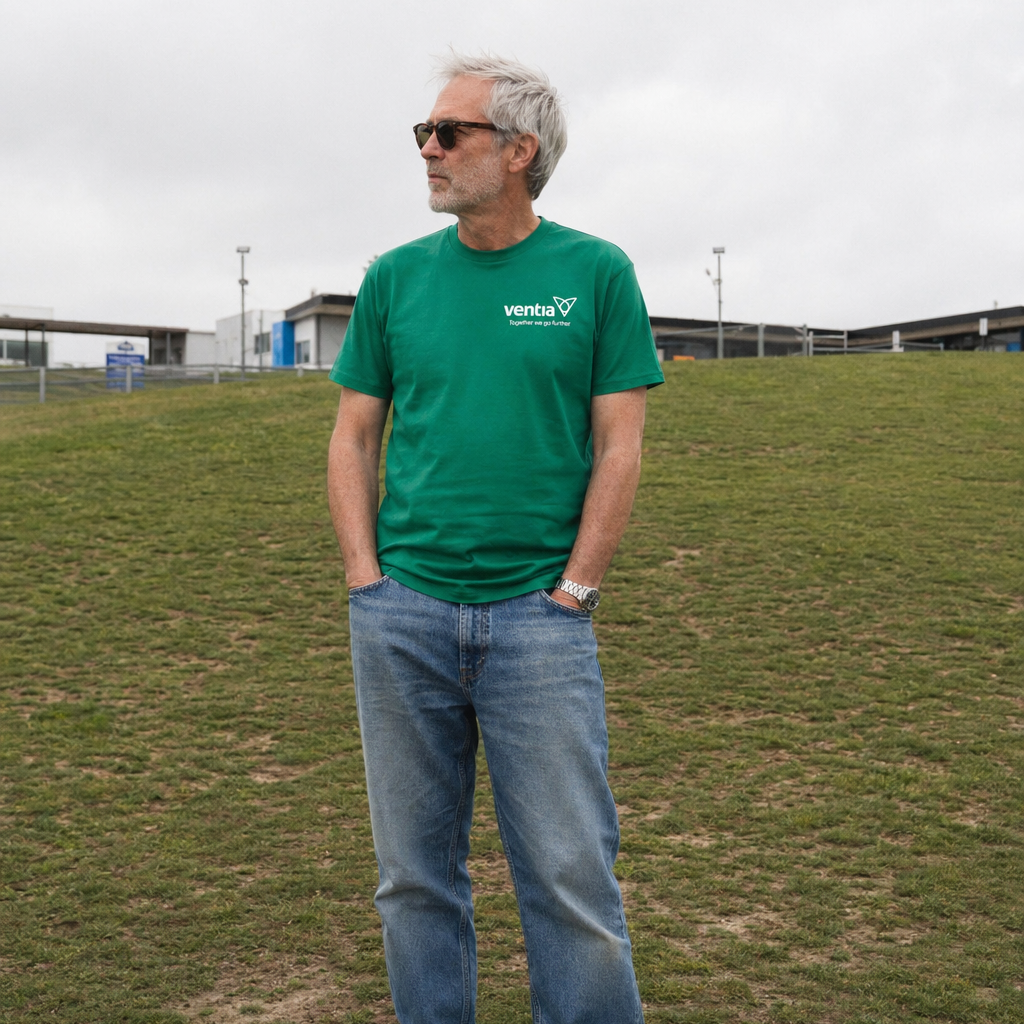 Mens Signature Green Tee