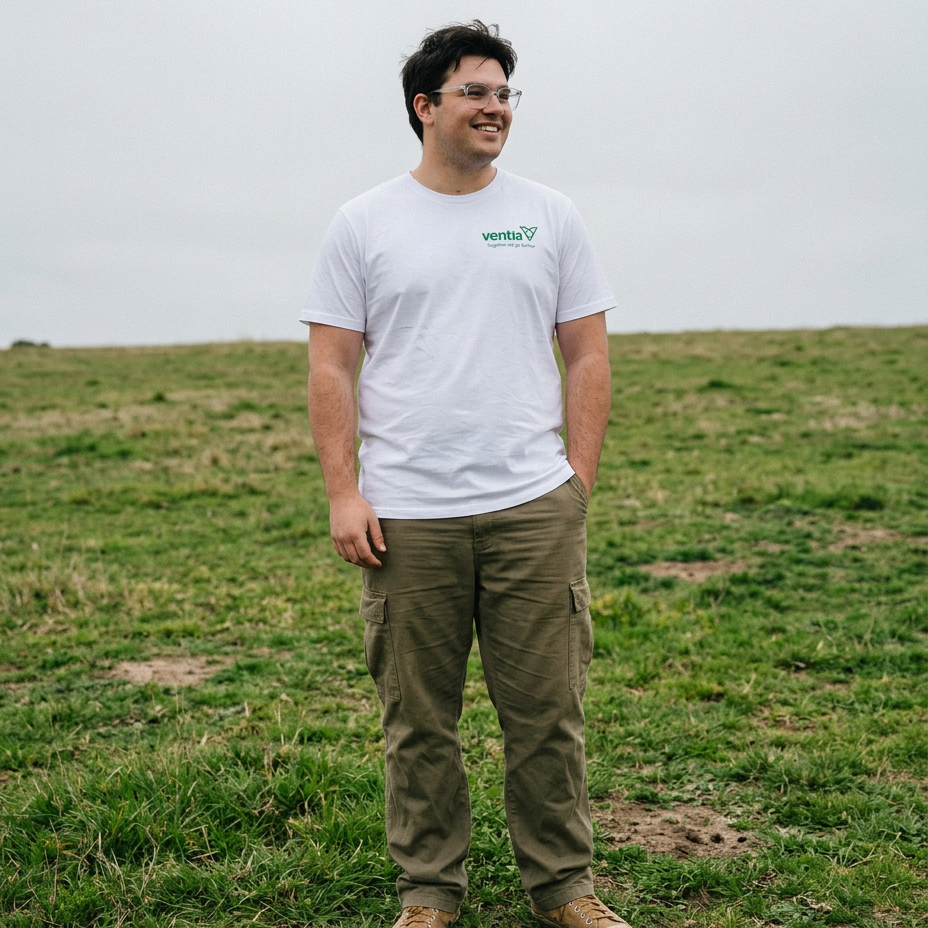 Mens White Tee