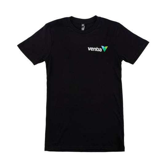 Ventia Mens Black Tee