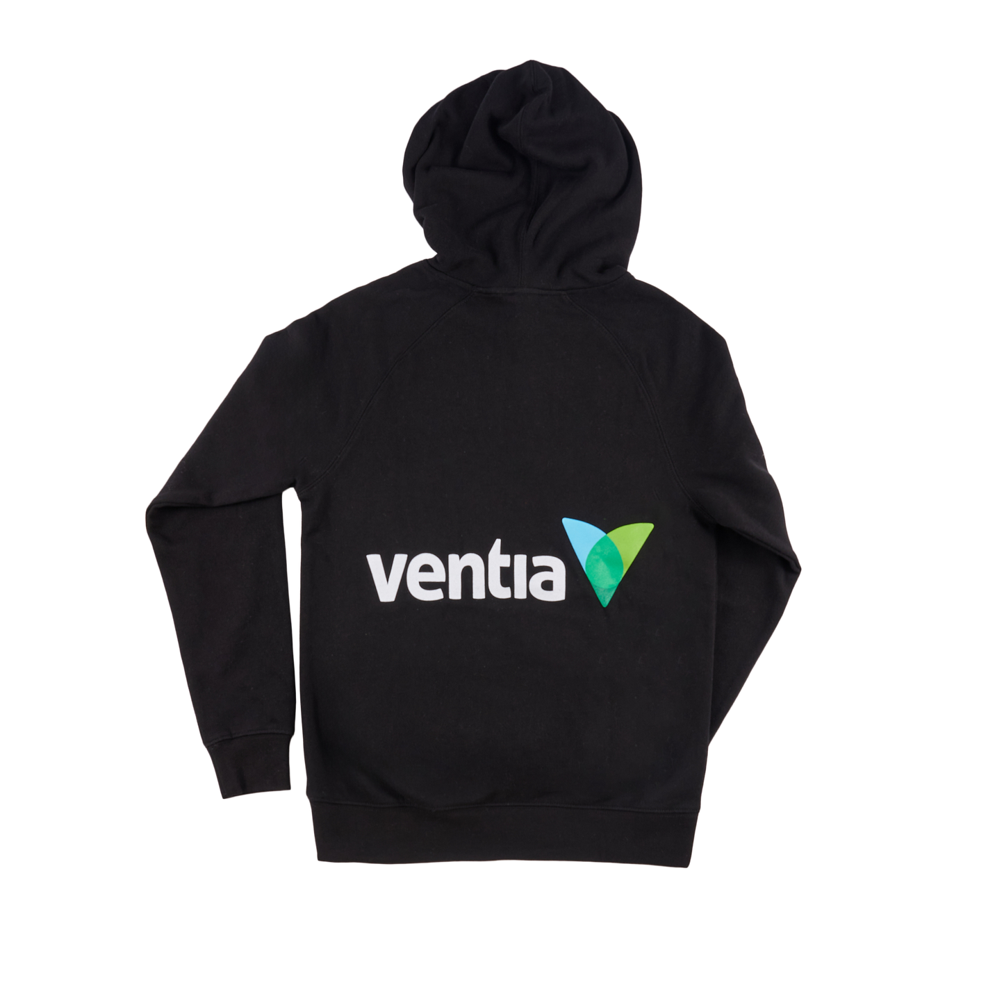 Ventia Womens Black Hoodie - Full Colour