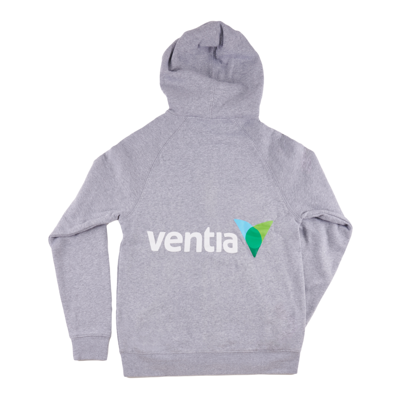 Ventia Womens Grey Hoodie with Zip - Full Colour