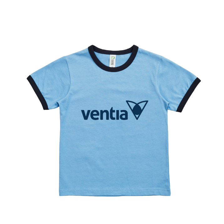 Kids Tee Sky/Navy