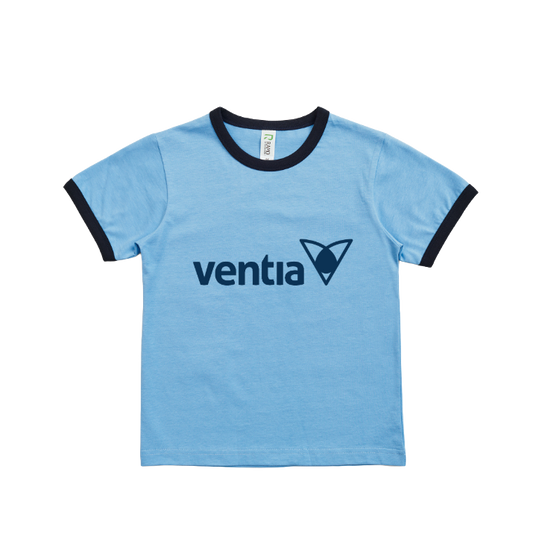 Kids Tee Sky/Navy