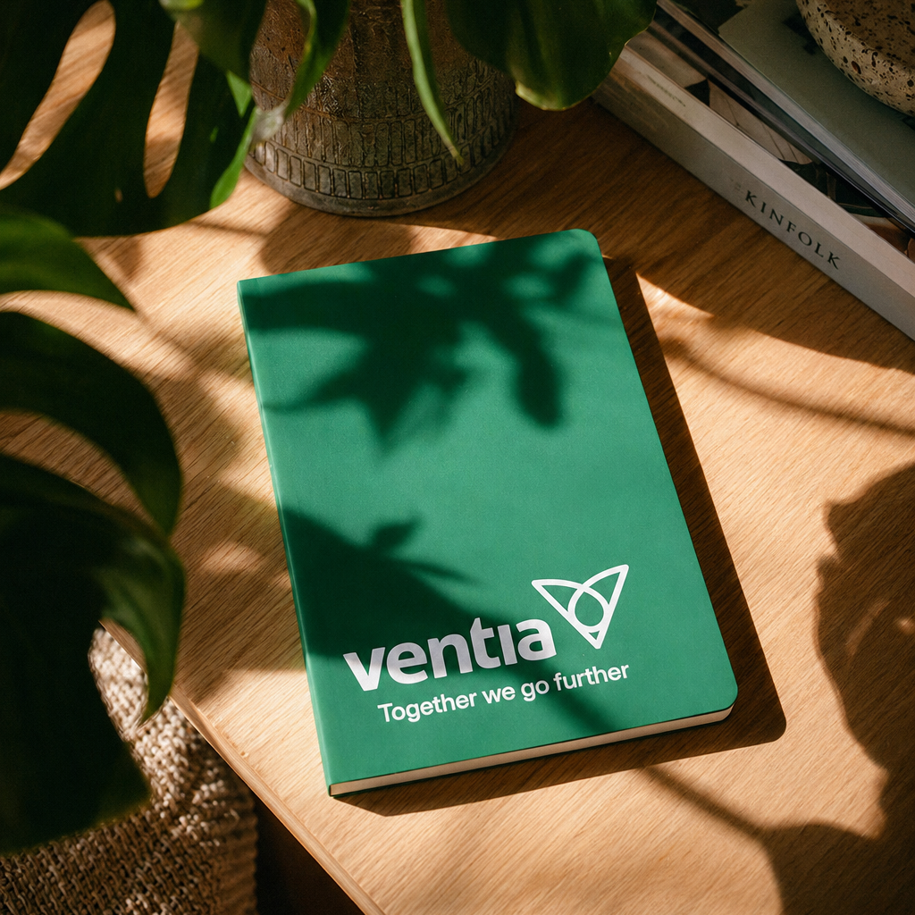 Ventia Notebook - Signature Green