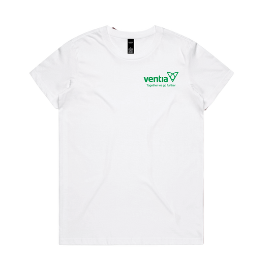 Ladies White Tee