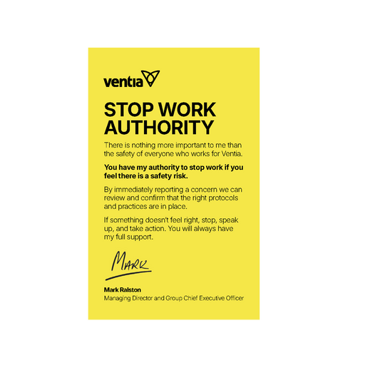 Ventia Stop Work Authority
