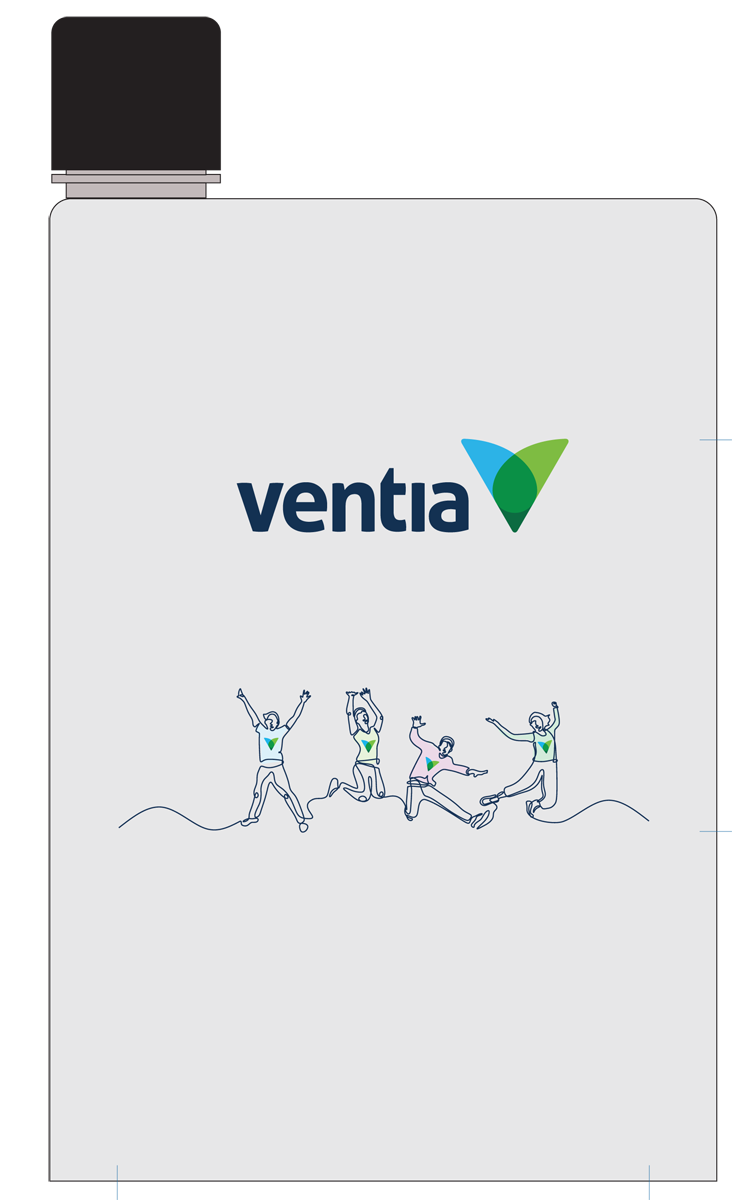 Ventia Note Book Water Bottle