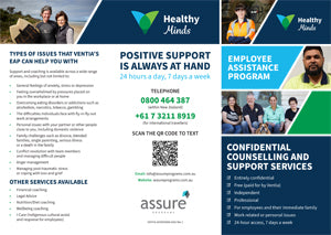 Healthy Minds EAP DL Brochure New Zealand pack of 10